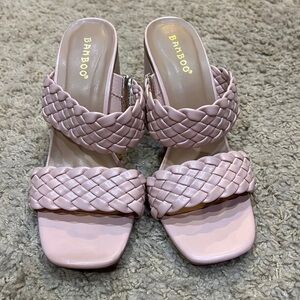 Braided Blush Heels